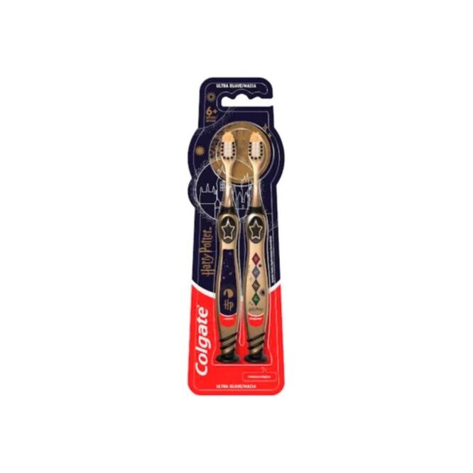 Cepillo de dientes Harry Potter ultra suave paquete Colgate 2 unidades