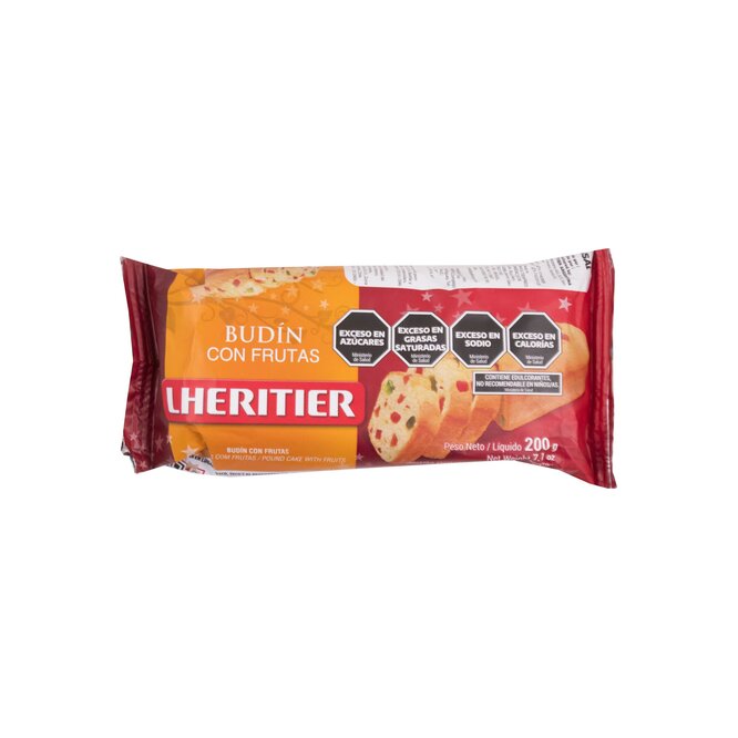 BUDIN CON FRUTAS LHERITIER 200 GR
