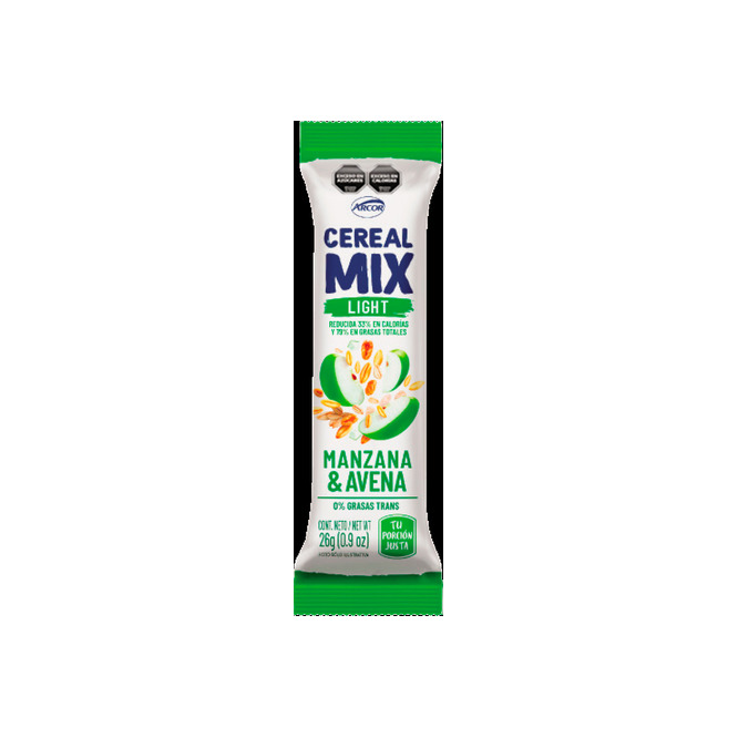 Barra de cereal Light Manzana y Arroz Cereal Mix 23 gramos