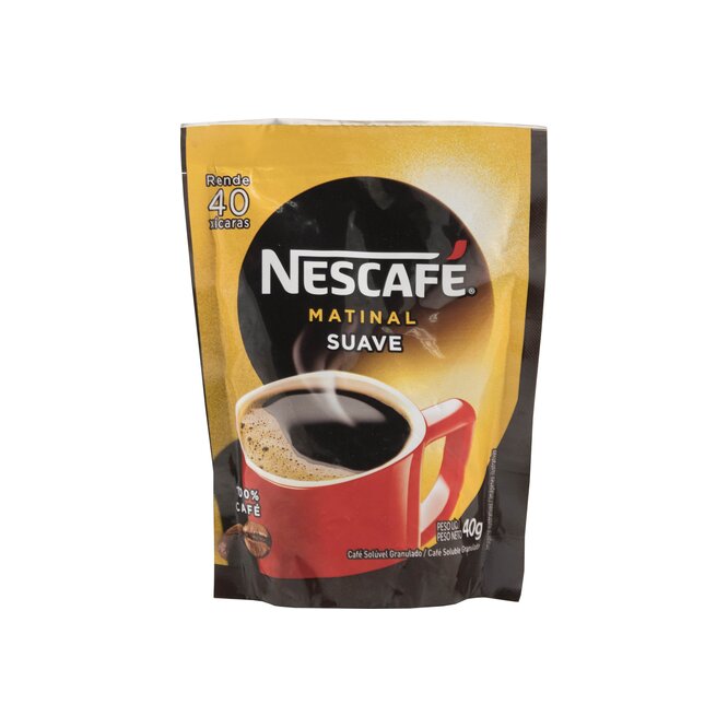 Café instantáneo matinal suave frasco Nescafé 40 gramos