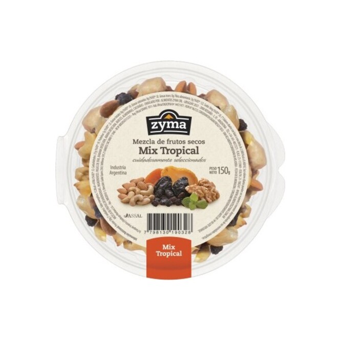 Frutos secos Mix Tropical en pote Zyma 150 gramos