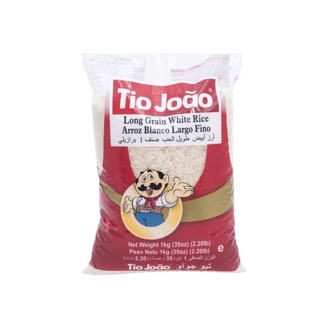 Arroz blanco largo fino Tío João 1 kilo