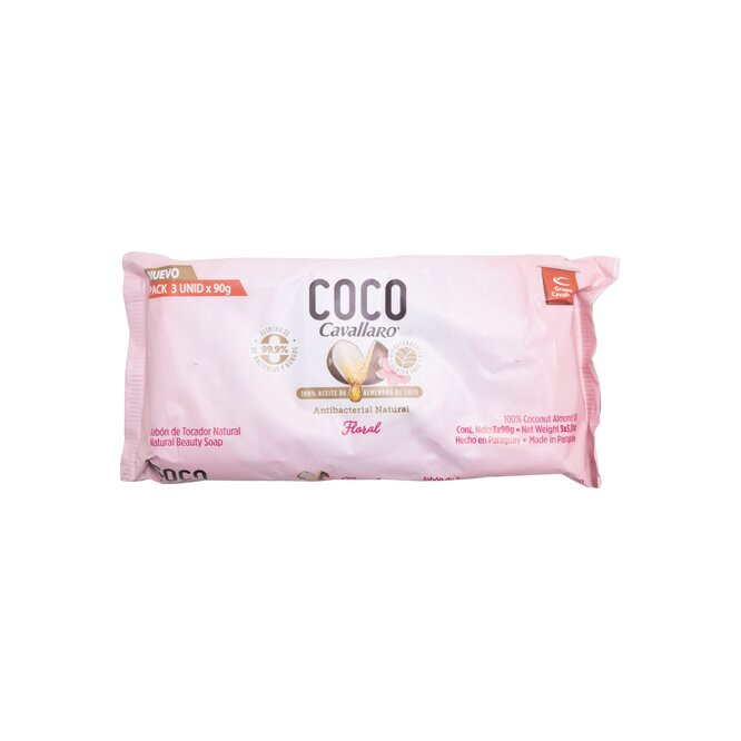 Jabón de tocador floral coco Cavallaro 270 gramos