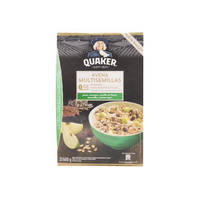 Avena Multisemillas con Pasas en caja Quaker 630 gramos