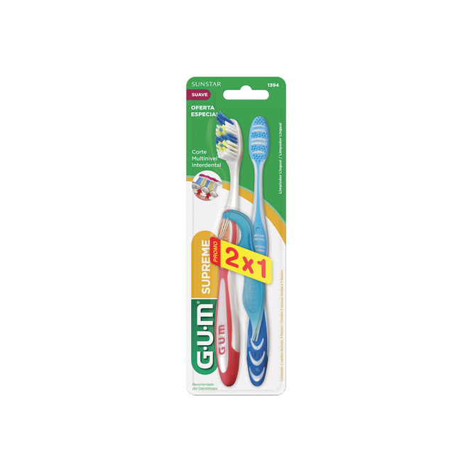 CEPILLO D/DIENT GUM C/LIMP LENG 2UN