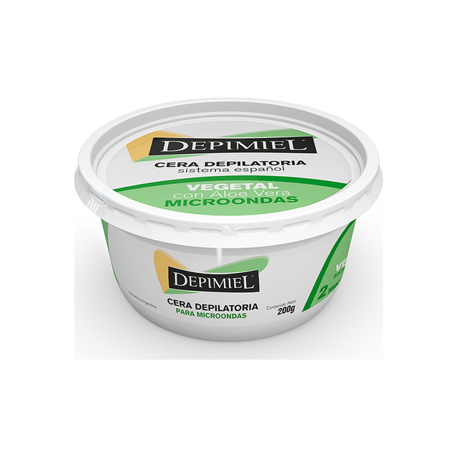 Cera Vegetal en pote para Microondas Depimiel 200 gramos