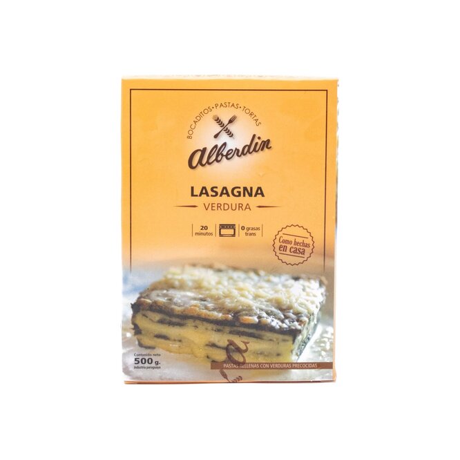 LASAGNA D/VEDURAS 500GR ALBERDIN CJA