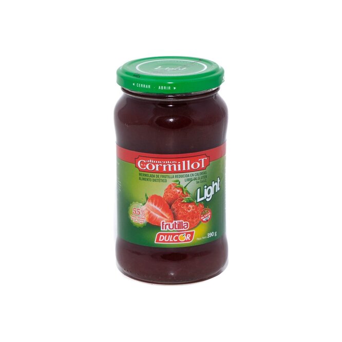 Mermelada de frutilla light en frasco Cormillot 390 gramos