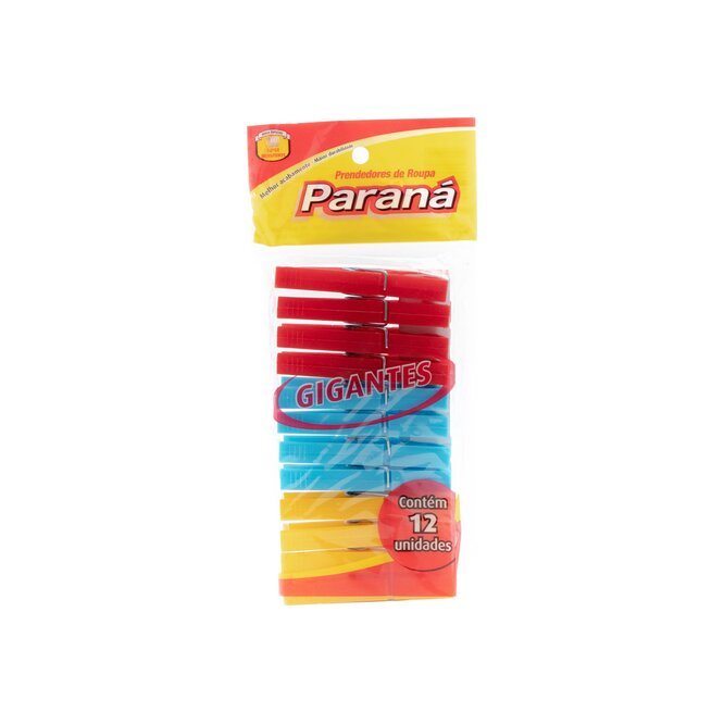 PINZA PARA ROPA PLASTICO GRANDE 12 UN PA