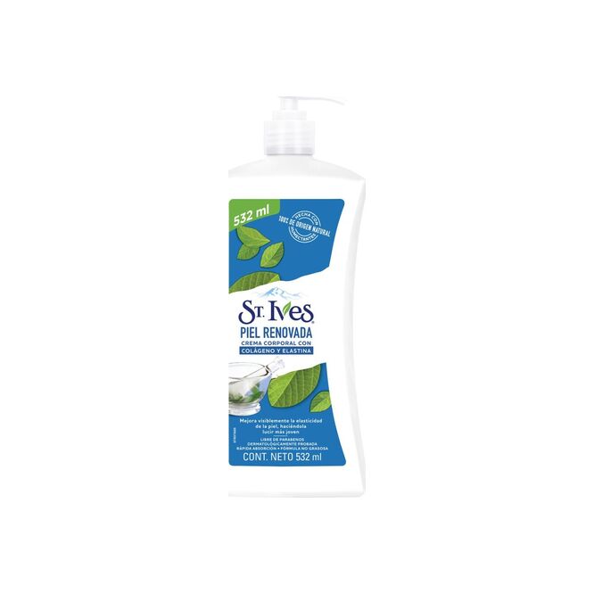 Crema corporal piel renovada en frasco St. Ives 532 ml