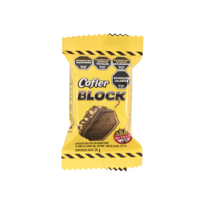 Chocolate con maní block Cofler 16 Gramos