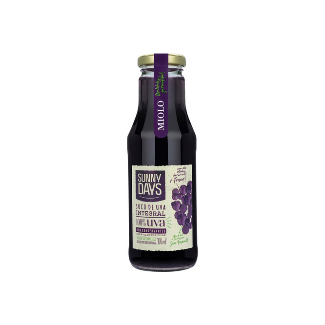 Jugo sabor uva integral en botella Sunny Days 300 ml
