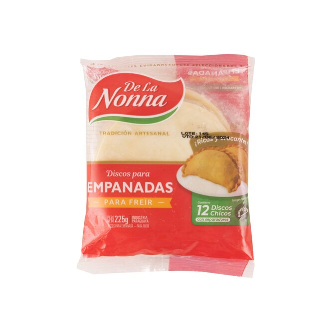 Discos para empanada para freír chico La Nonna 12 unidades