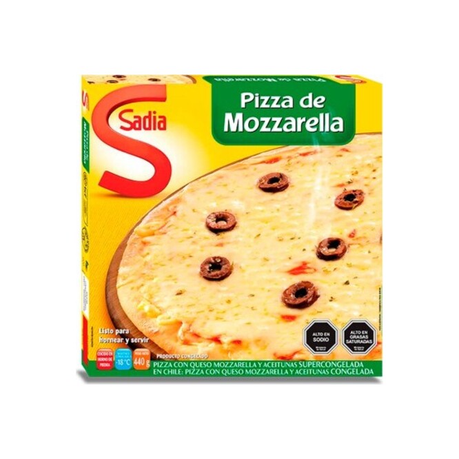 Pizza Mozzarella congelada Sadia 460 gramos