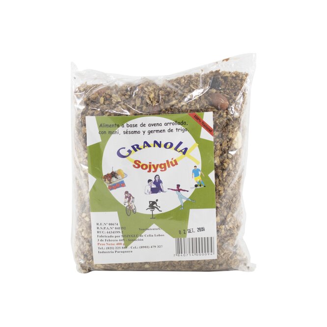 GRANOLA 400GR CON MANI SOJYGLU PAQ