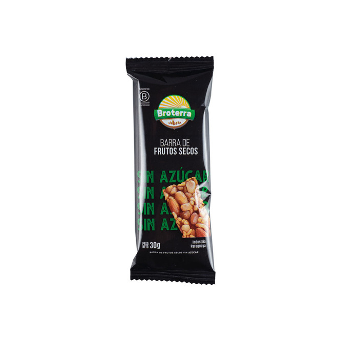 Barra de cereal frutos secos Broterra 30 gramos