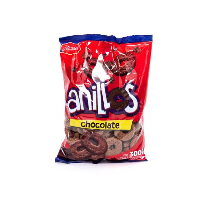 Galletitas dulces anillos chocolate paquete Mazzei 300 gramos