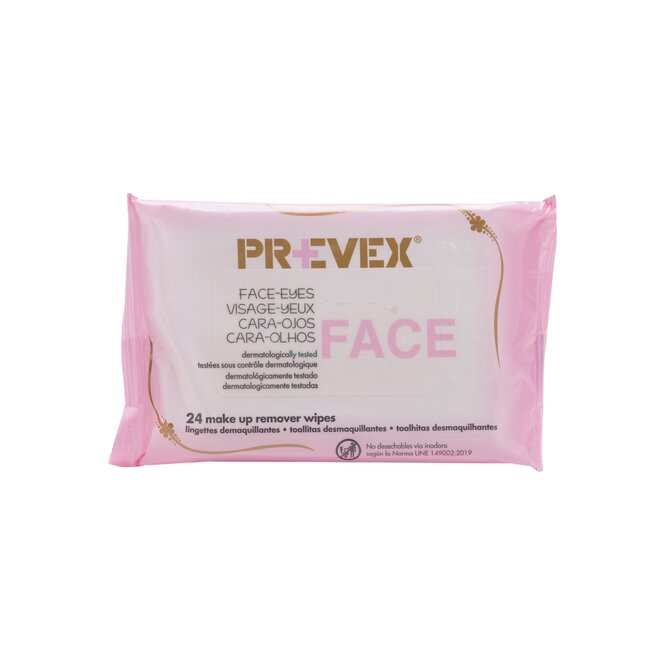 TOALLITAS DESMAQUILL CAR/OJOS PREVEX 24U