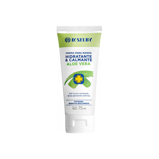 Crema manos hidratante y calmante aloe vera Dr. Selby 75ml