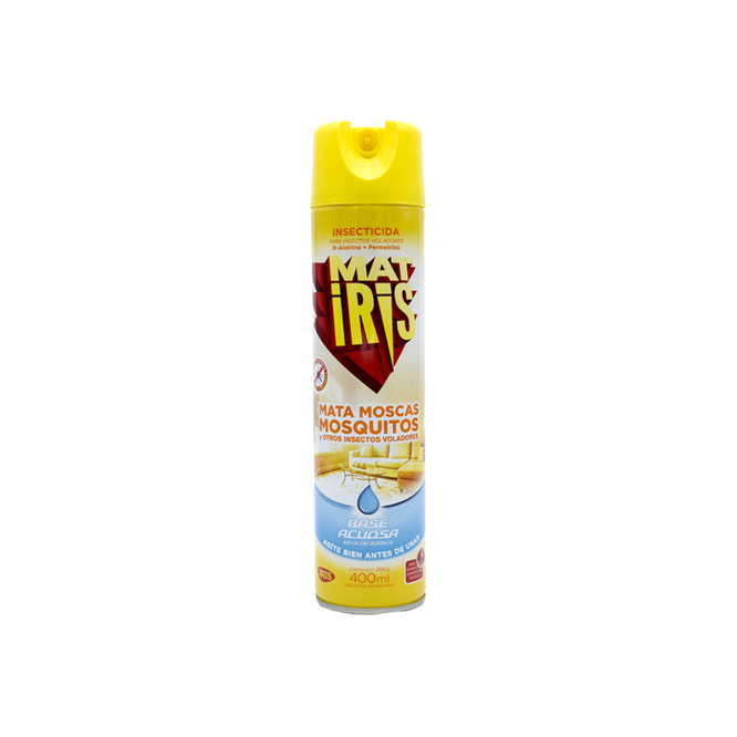 Insecticida mata insectos voladores base acuosa en aerosol Matiris 400 ml