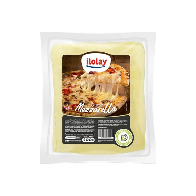 Queso Mozzarella Ilolay 200 gramos