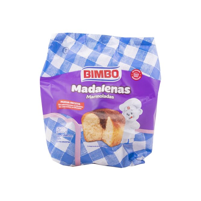 Madalena marmolada en bolsa Bimbo 200 gramos