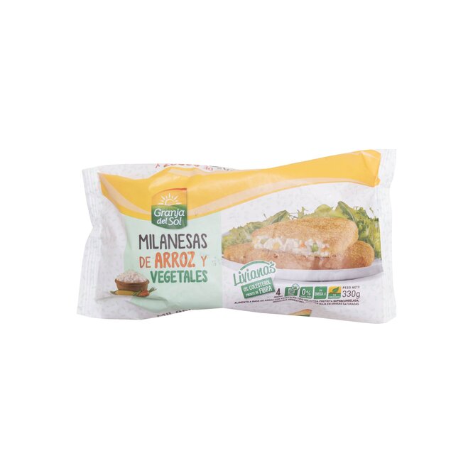 MILANESAS D/ARR/VEG CONG 330G GRANJA DEL