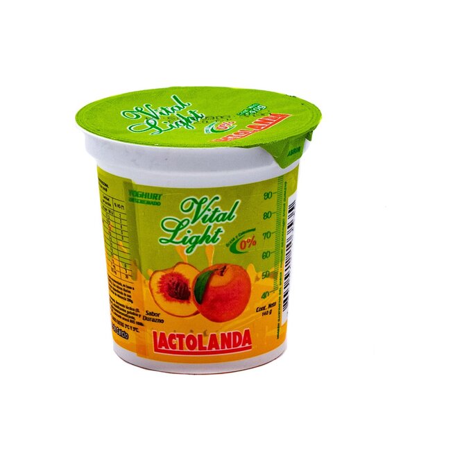 Yoghurt vital light durazno Lactolanda 140 ml