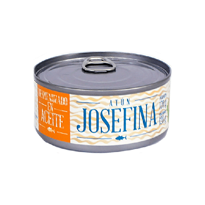 Atún desmenuzado en aceite lata Josefina 170 gramos
