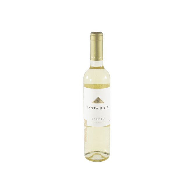 Vino blanco tardío botella descartable Santa Julia 500 ml