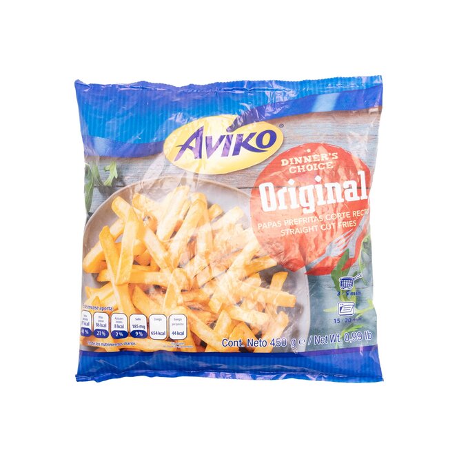 Papas para freír congeladas original Aviko 450 gramos