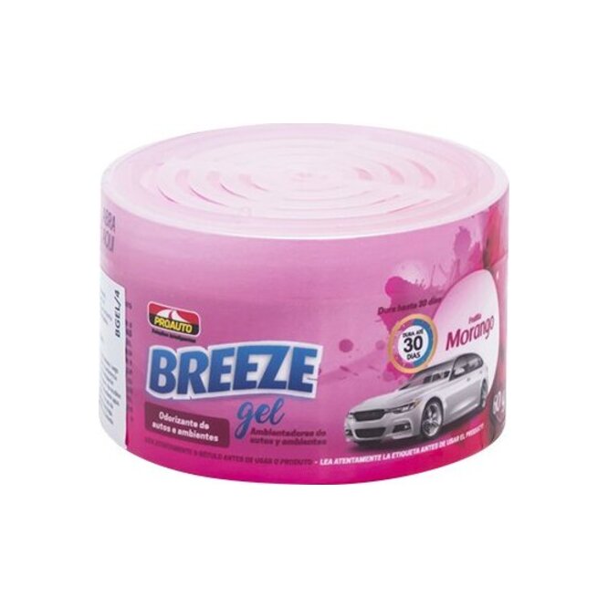 Aromatizante en Gel con aroma Fresa Breeze Proauto 60 gramos