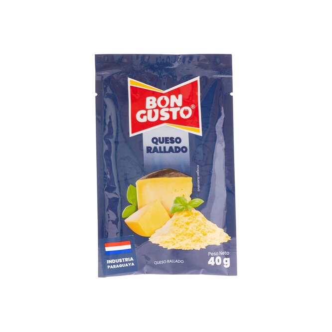 Queso rallado paquete Bon Gusto 40 gramos