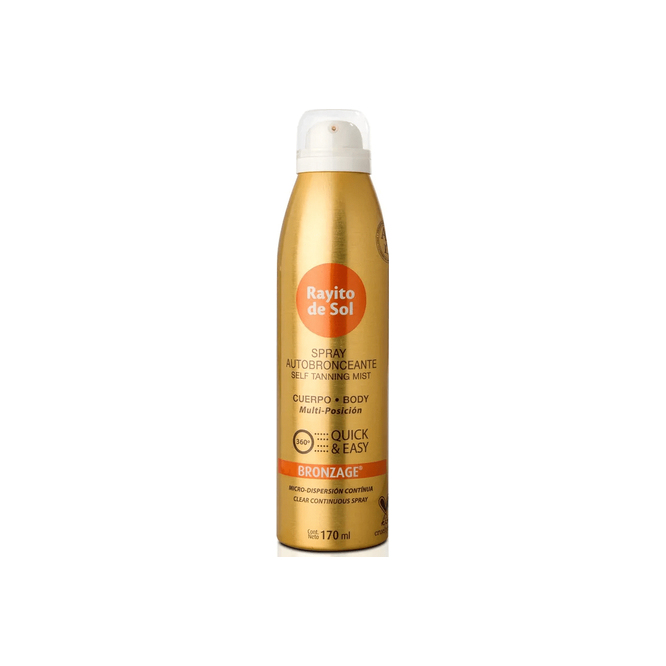 SPRAY AUTOBRONCEANTE BRONZAGE RAYITO DE