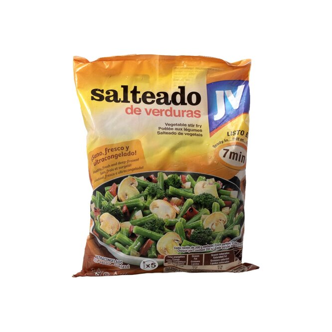 Salteados congelados de verduras en paquete Jv 1 kilo