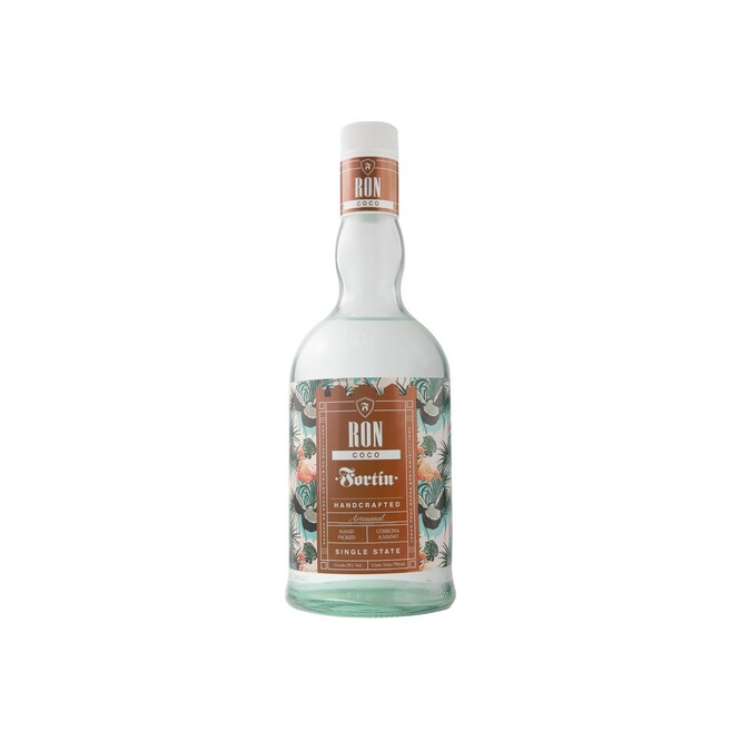 Ron sabor coco en botella Fortín 750 ml