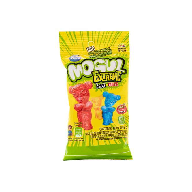 Gomitas extreme ácido dulce Mogul 50 gramos