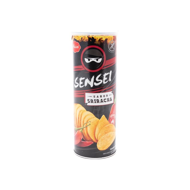 Papas fritas sabor a sriracha paquete Mazzei 140 gramos
