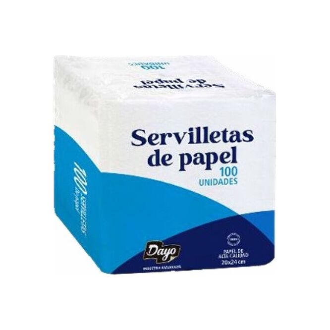 Servilletas de papel 20 x 24 cm paquete Dayo 100 unidades