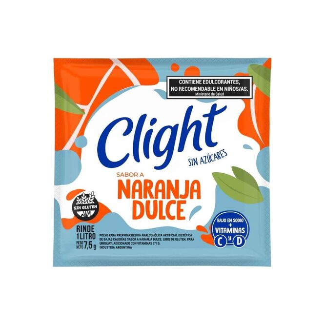 Jugo en polvo de naranja Clight 7,5 gramos