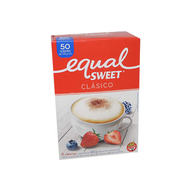 Edulcorante en polvo Equalsweet 50 unidades