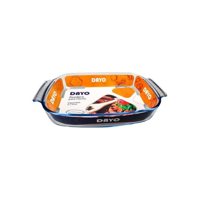 Asadera de vidrio rectangular Dayo 1.6 litros