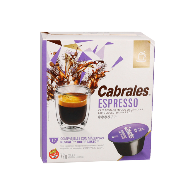 CAFE ECAPSULAS ESPRE CABRALES 72GR 12U