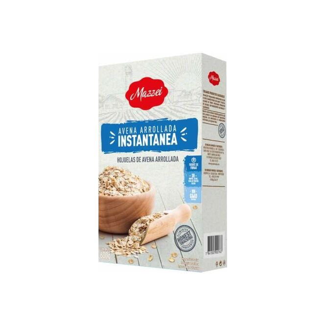Avena arrollada instantánea paquete Mazzei 600 gramos