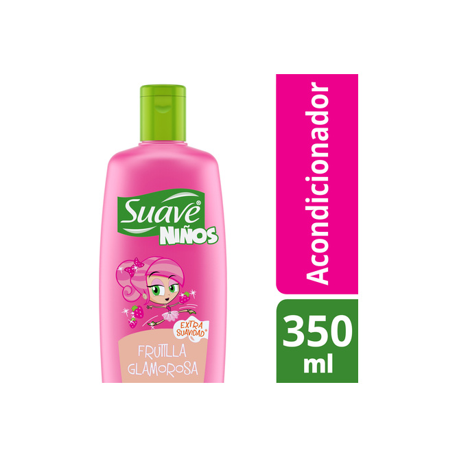 Acondicionador capilar frutilla glamorosa kids Suave 350 ml
