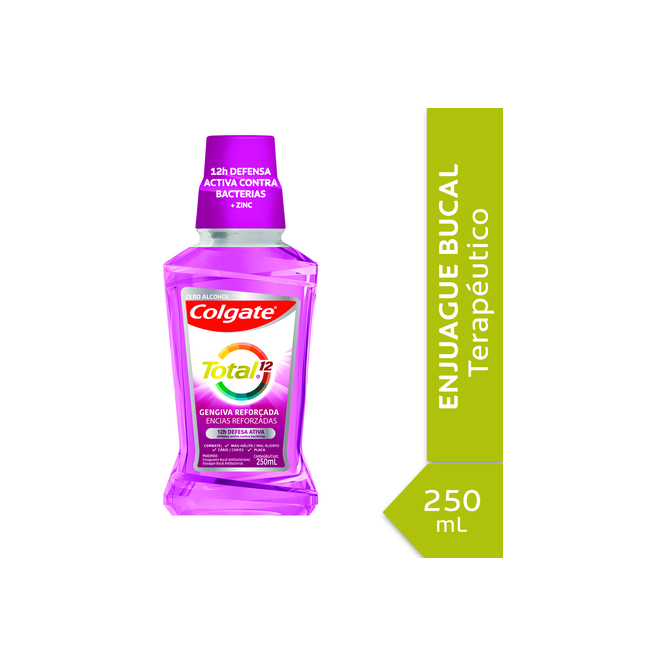 Enjuague bucal total 12 encías reforzadas Colgate 250 ml