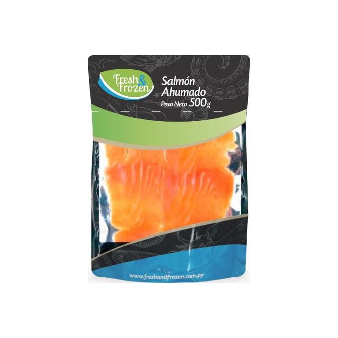 SALMON AHUMADO FRESH FROZEN 500GR
