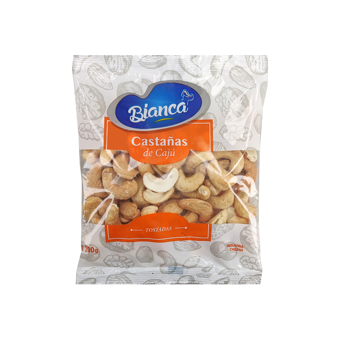 Castaña de cajú tostadas Bianca 100 gramos