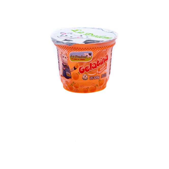 Gelatina sabor naranja pote La Pradera 120 gramos
