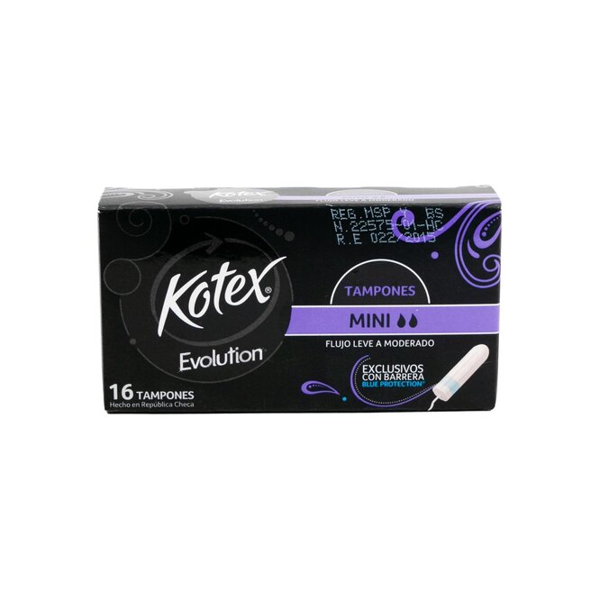 TAMPONES EVOLUTION MINI 16UND KOTEX CJA